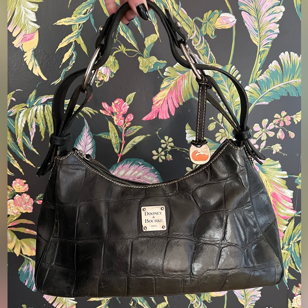 Dooney & Bourke vintage croc shoulder bag